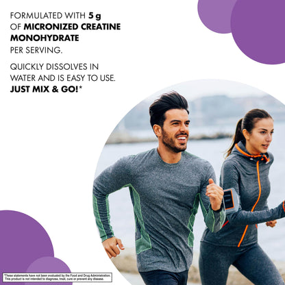 BlueBonnet Nutrition Micronized Creatine Monohydrate 5 g – Lean Muscle Support, Non-GMO, Vegan, Kosher, Gluten-Free, Soy/Milk-Free – Unflavored, 10.58 oz (60 Servings)