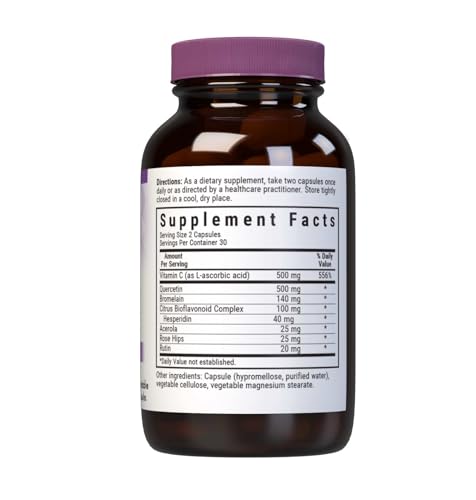 Bluebonnet Nutrition Super Quercetin + Vitamin C - Immune Support, 60 Vegetable Capsules