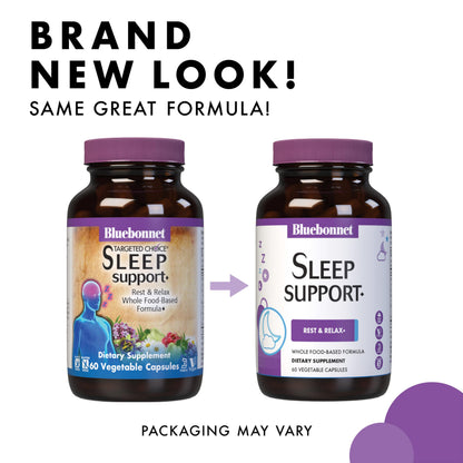 Bluebonnet Sleep Support - Rest & Relaxation, 60 Veg Capsules