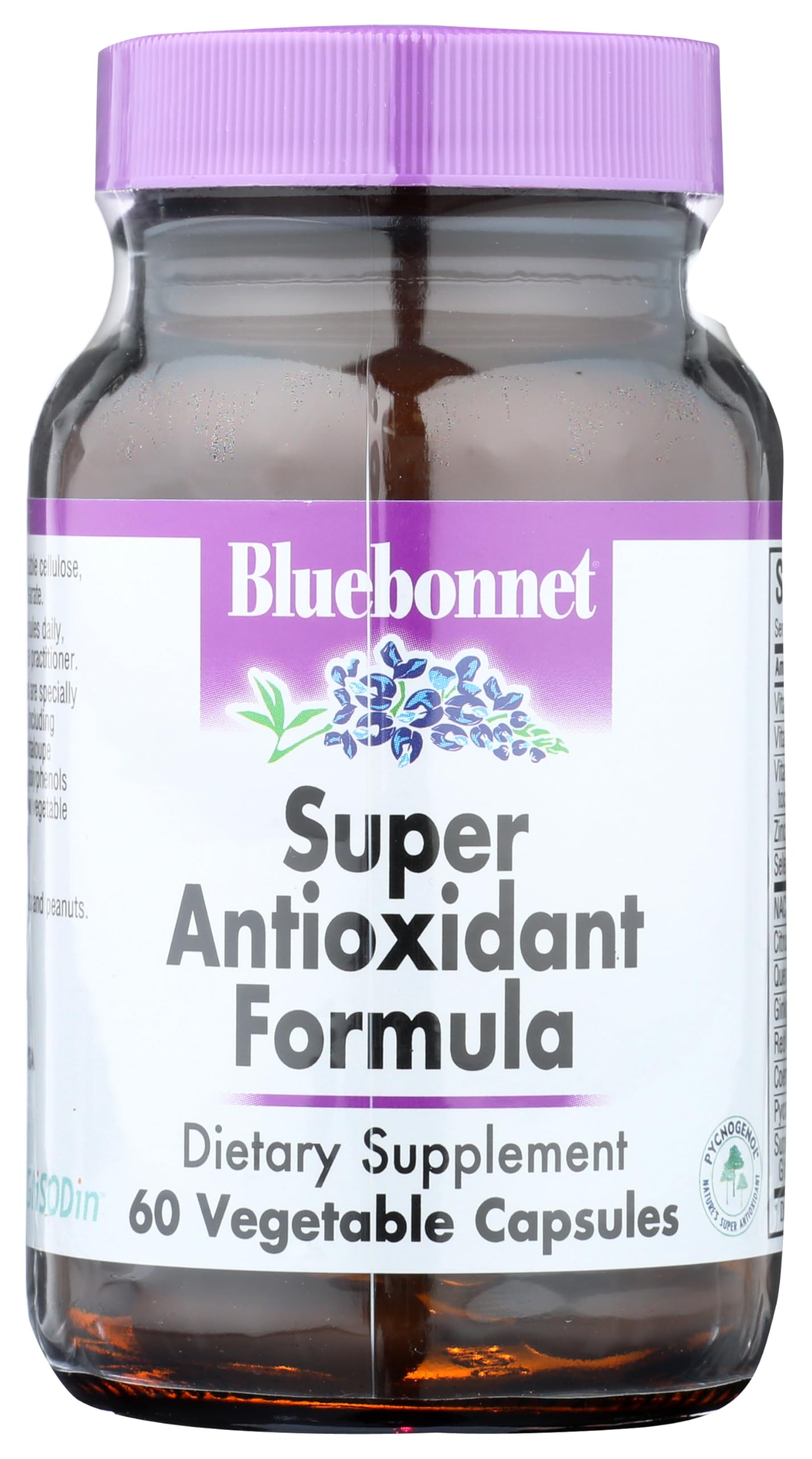 BlueBonnet Super Antioxidant Formula Vegetarian Capsules (60 Count) – White