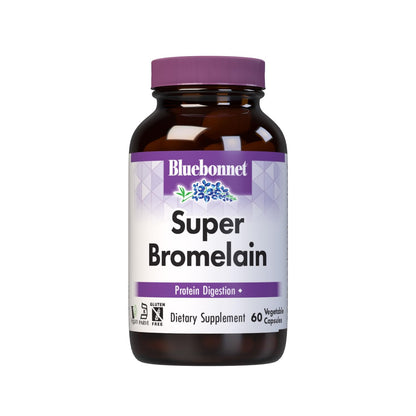 BlueBonnet Super Bromelain Vegetarian Capsules 500 mg - 60 Count