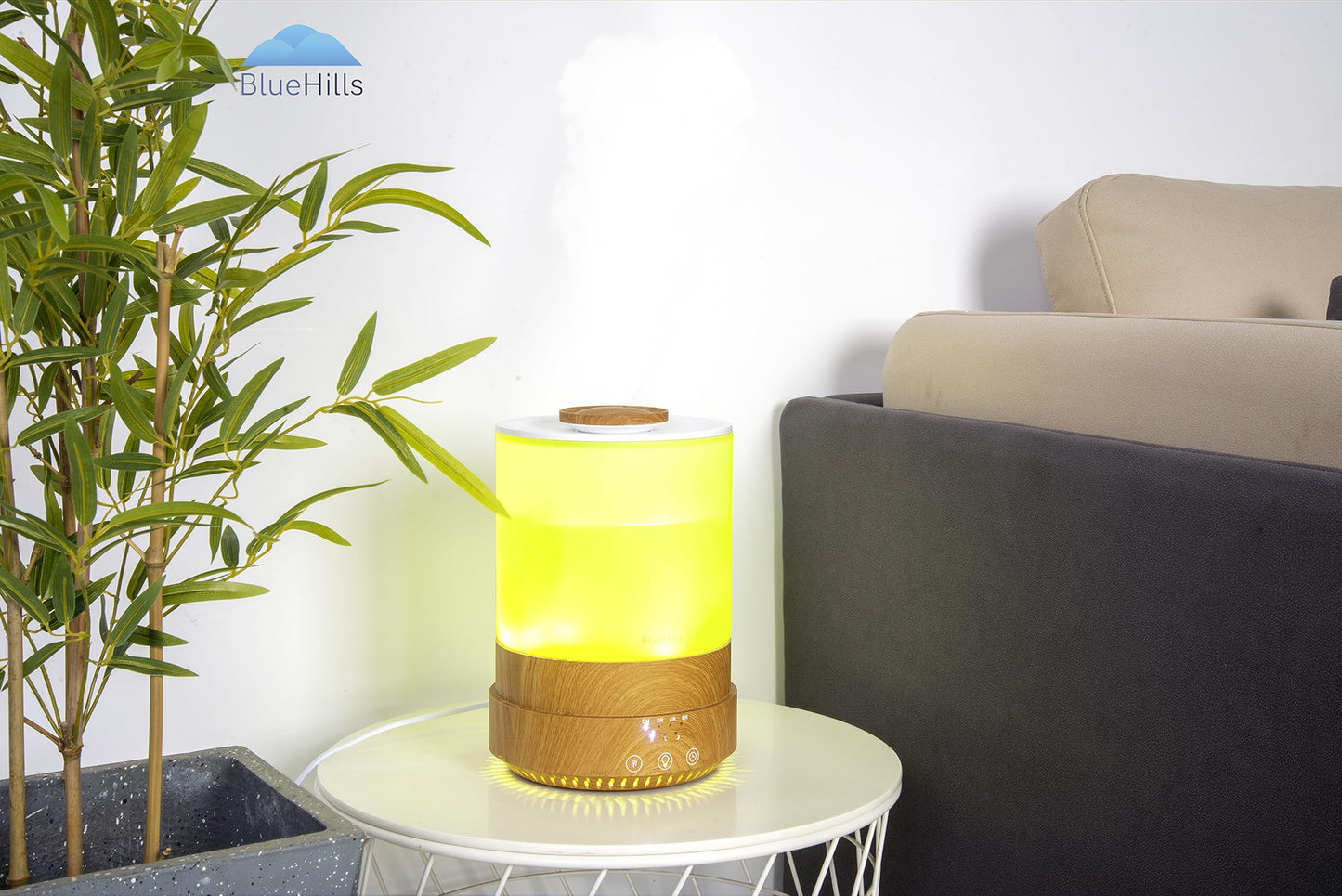 BlueHills Premium 2500ml XL Essential Oil Diffuser for Large Rooms – Humidifier & Aromatherapy