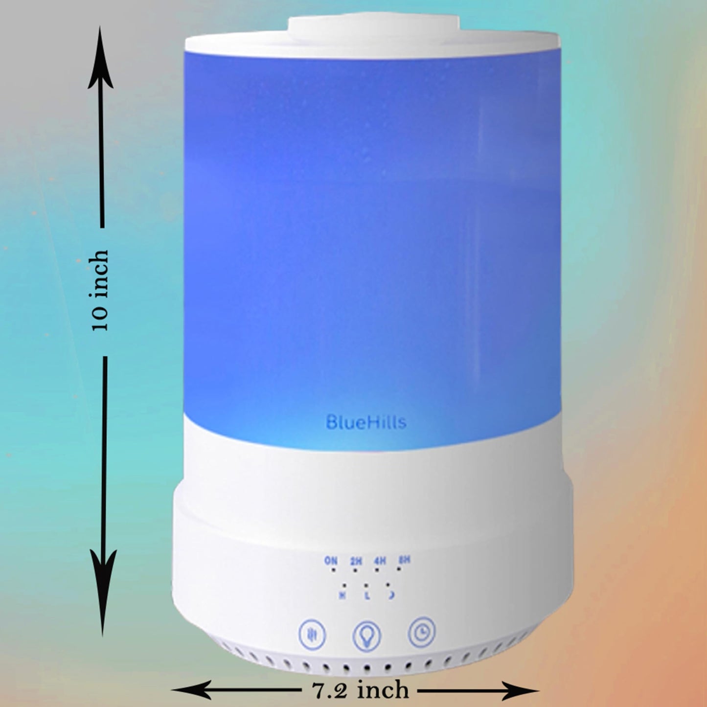BlueHills 2500ml XL Essential Oil Diffuser – Large 2.5L Humidifier (White)