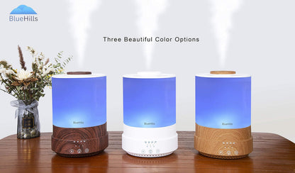 BlueHills 2500ml XL Essential Oil Diffuser – Large 2.5L Humidifier (White)