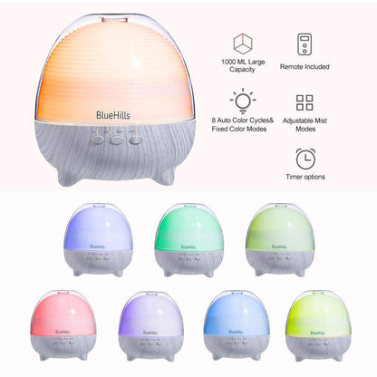 BlueHills Premium 1000ml Large Room Diffuser with Remote