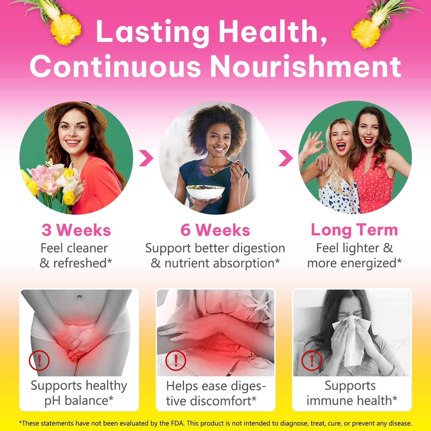 Feminine Probiotics Gummies for Vaginal Health & pH Balance