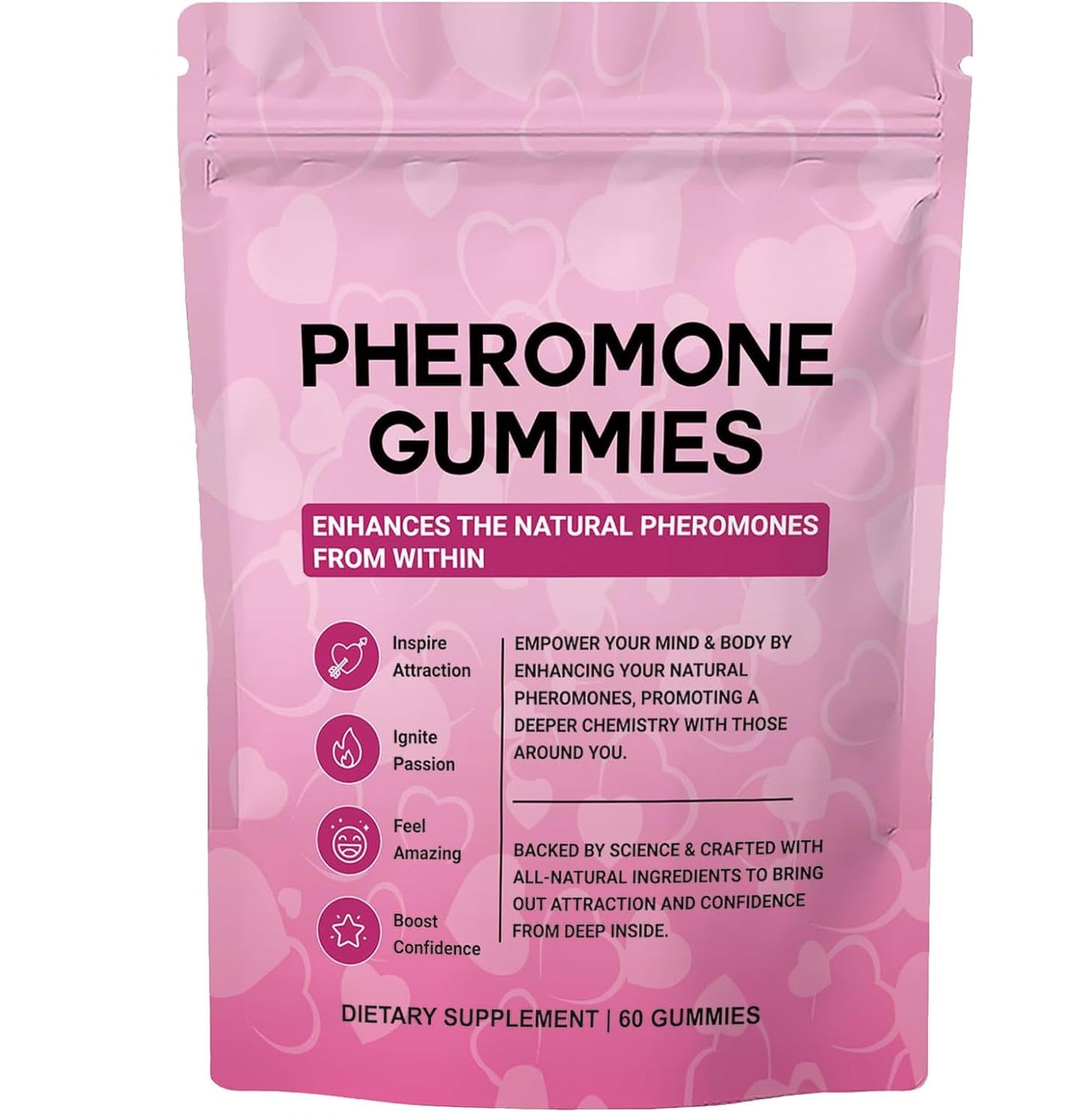 Boasi Pheromone Gummies for Women with Slippery Elm | Enhance Charm