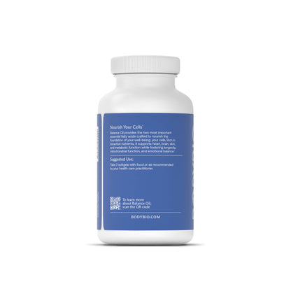 BodyBio Balance Oil – Omega 3-6 Supplement | Cold-Pressed Flaxseed & Safflower Oil