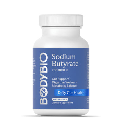 BodyBio Butyrate Postbiotic for Gut Health | Digestive Support & Leaky Gut Repair