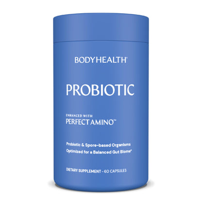 BodyHealth Probiotic with PerfectAmino – Spore-Based, 60 Capsules (Women & Men)