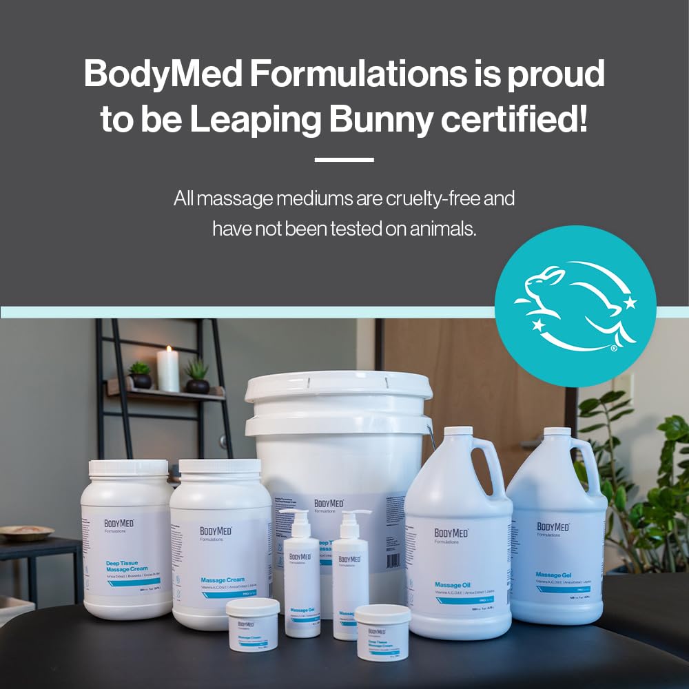 BodyMed Formulations Massage Lotion, 1 gal – Fragrance-Free, Leaping Bunny Certified