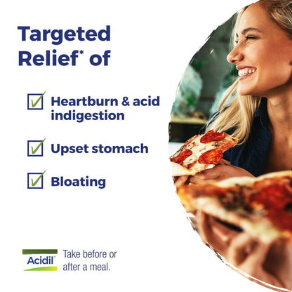 Boiron Acidil On the Go – Travel-Ready Heartburn & Indigestion Relief Pellets (160 Pellets, 2 Count)