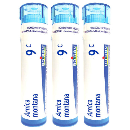 Boiron Arnica Montana 9C Homeopathic Medicine for Muscle Pain & Stiffness – Pack of 3 (240 Pellets)