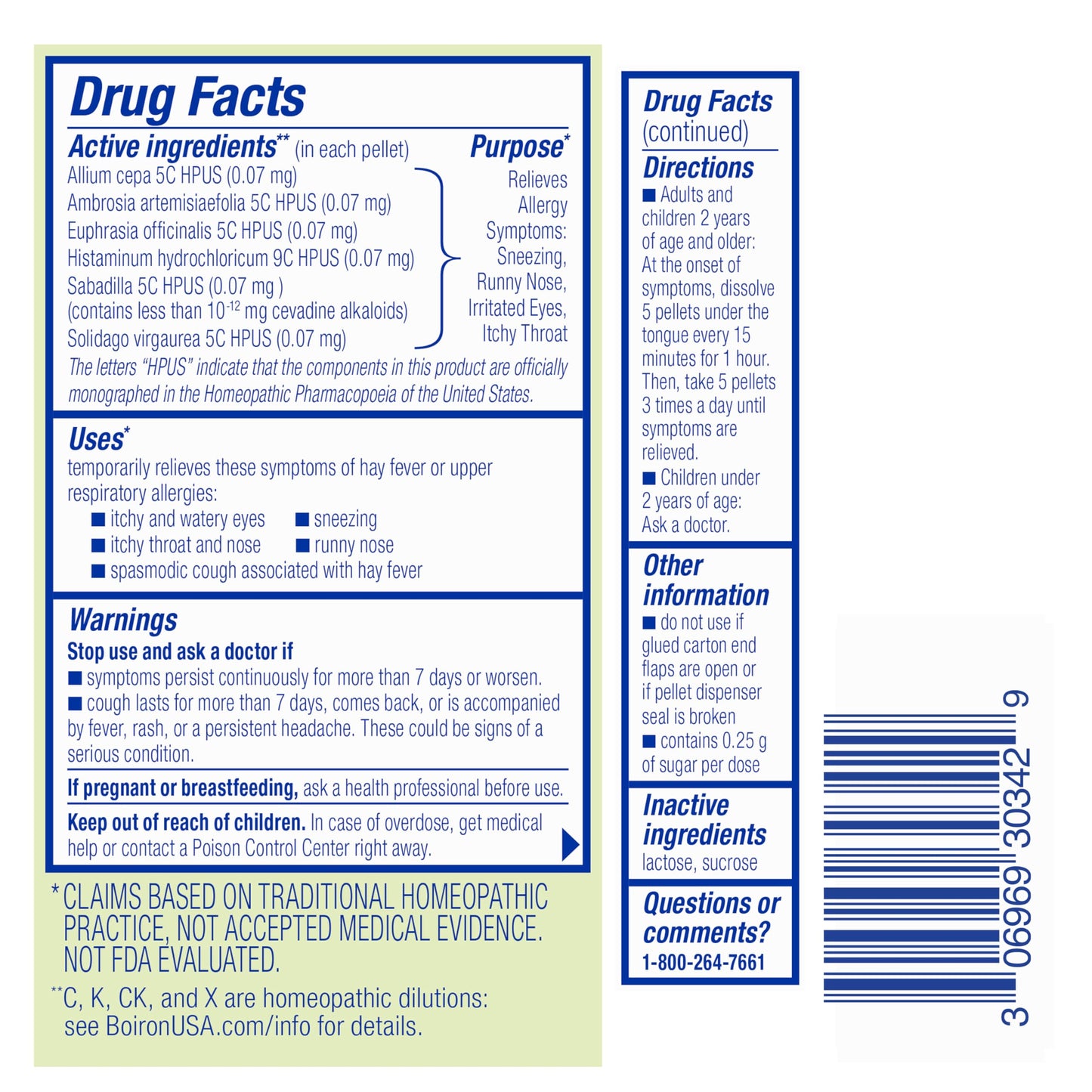 Boiron AllergyCalm On the Go - Targeted Allergy Relief Pellets (2 Count, 160 Pellets)