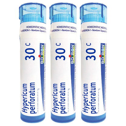 Boiron Hypericum Perforatum 30C Homeopathic Nerve Pain - Pack of 3 (240 Pellets)