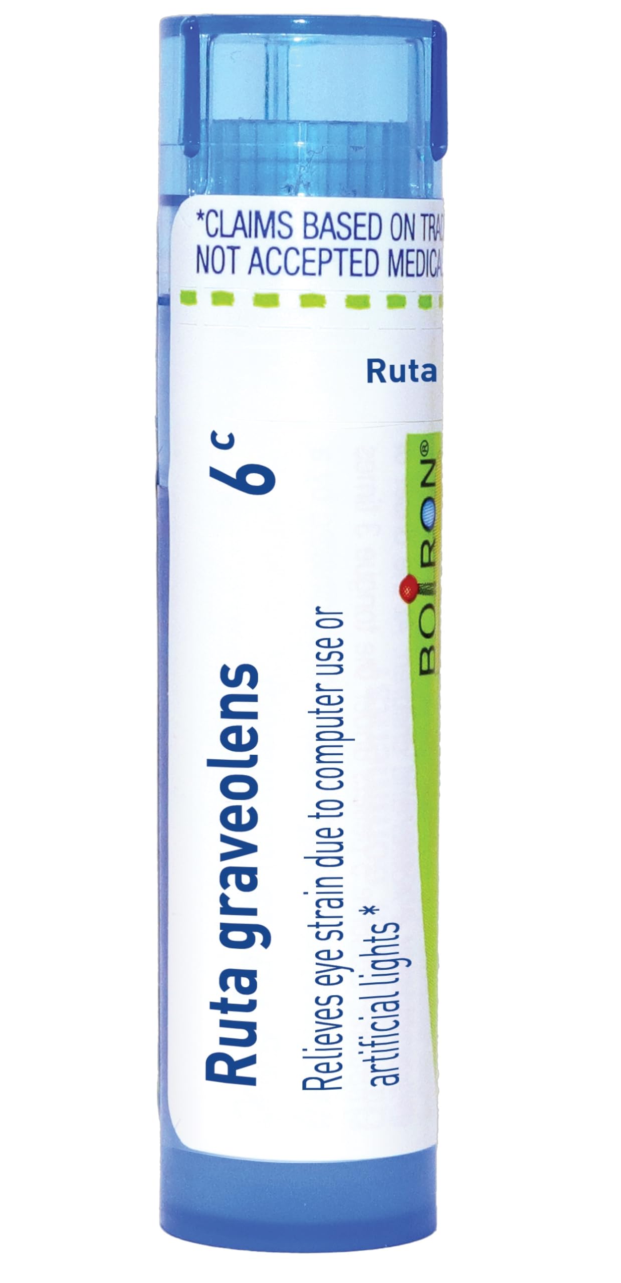 Boiron Ruta Graveolens 6C for Eye Strain - 80 Pellets | On-the-Go Relief