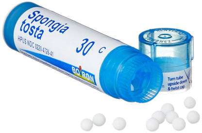 Boiron Spongia Tosta 30C (Pack of 5) - Homeopathic Croupy Cough Medicine