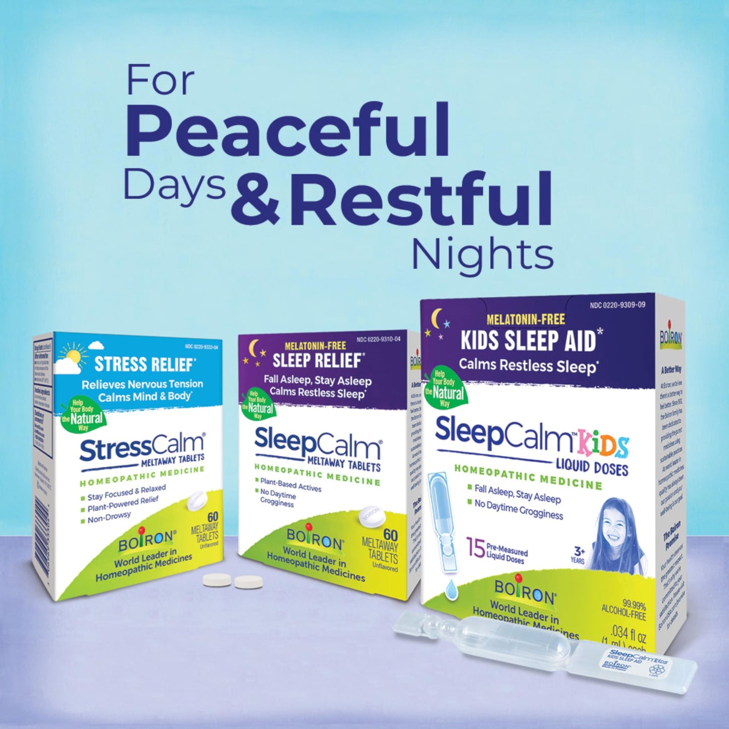 Boiron StressCalm Tablets - Stress Relief & Calm (120 Count, 2-Pack)