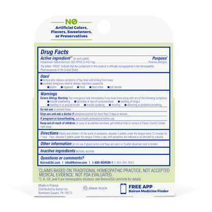 Boiron Histaminum Hydrochloricum 30C – Homeopathic Allergy Relief Pellets (Indoor/Outdoor, Hay Fever, Hives) – 3 Count (240 Pellets)