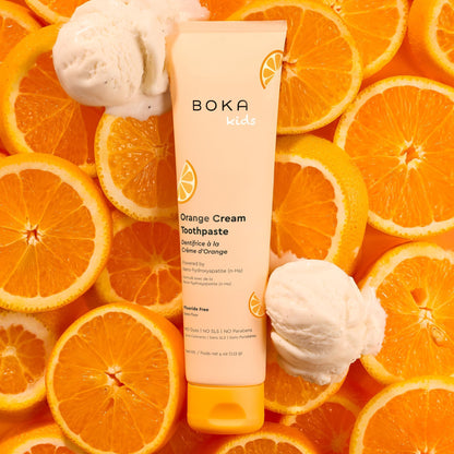 Boka Nano Hydroxyapatite Toothpaste – Fluoride Free, Orange Cream, 4 oz 3Pk (US Manufactured)