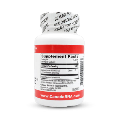 Boluoke Canada RNA Lumbrokinase 60 Capsules – Circulation Support