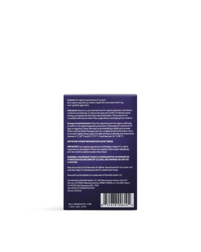 Bonafide Revaree with Hyaluronic Acid – Non-Hormonal Vaginal Moisturizer, 3-Month Supply