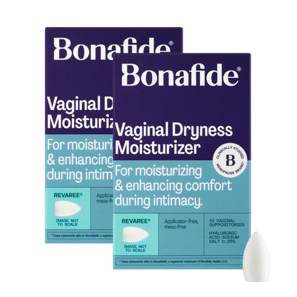 Revaree by Bonafide - Hormone-Free Vaginal Moisturizer with 5 mg Hyaluronic Acid | 2-Month Supply (20 Inserts)