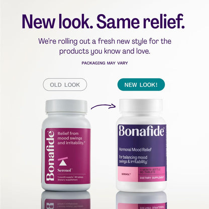 Serenol by Bonafide — Hormonal Mood & PMS Relief (60 tablets)