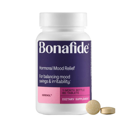 Serenol by Bonafide — Hormonal Mood & PMS Relief (60 tablets)