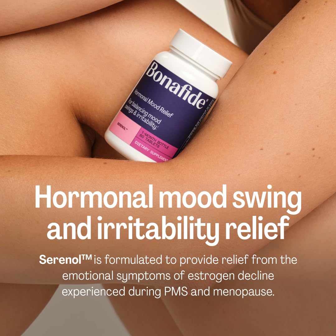 Serenol by Bonafide — Hormonal Mood & PMS Relief (60 tablets)
