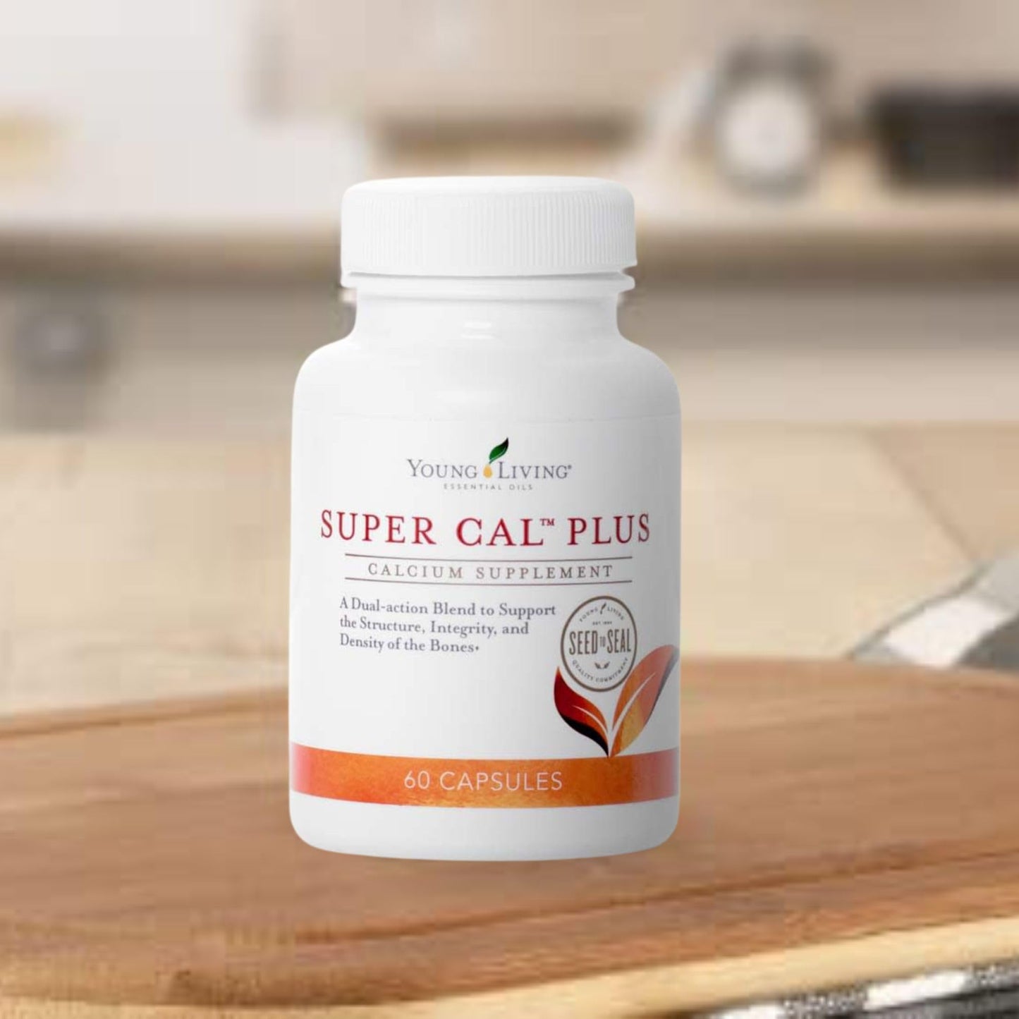 Young Living Super Cal Plus 60 Capsules | Calcium, Magnesium & Vitamins D & K for Bone Health