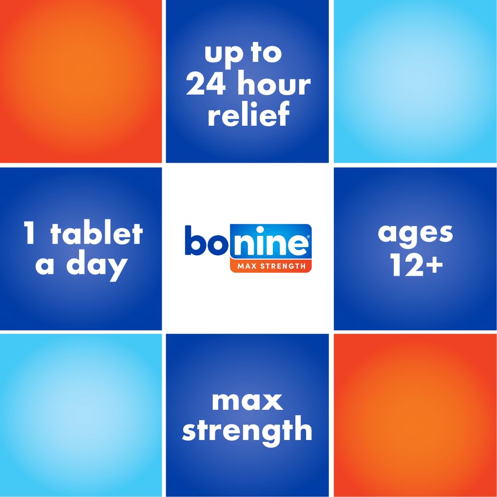 Bonine MAX Chewable for Motion Sickness Relief – Peppermint, 50 mg Meclizine HCl, 32 Chews (Pack of 2)