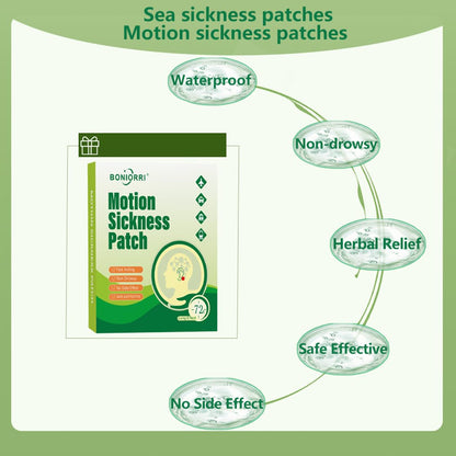 BONIORRI Motion Sickness Patches | Non-Drowsy Sea Sickness Patches, 36 Count