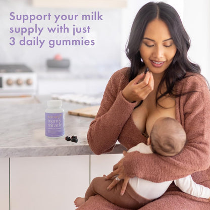 Boobie Bears Lactation Gummies | Milk Supply Boost, Immunity & Hair Growth | 120 Count