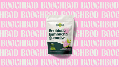 BoochBod Probiotic Kombucha Gummies – Gut Health, Prebiotics & Probiotics