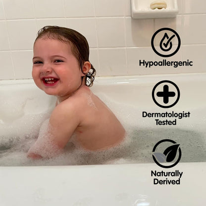 Boogie Kids Botanical Bubble Bath – Soothing Vapor with Plant & Oat Extracts (18 oz, 2 Pack)