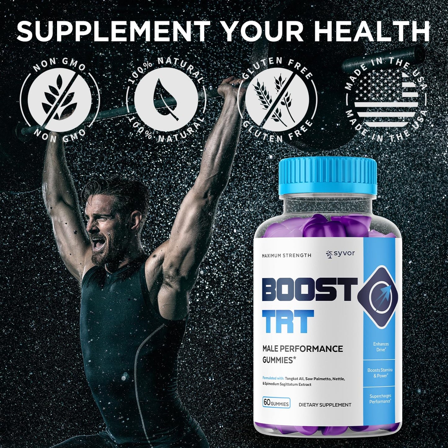 Boost TRT Gummies for Men – Official BoostTRT Gummy Supplement (60 Gummies)