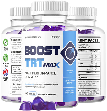 Boost TRT Max Gummies for Men – Advanced Natural Formula