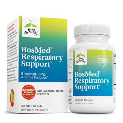 BosMed Respiratory Support by Terry Naturally — Herbal Lung Support (60 Softgels)