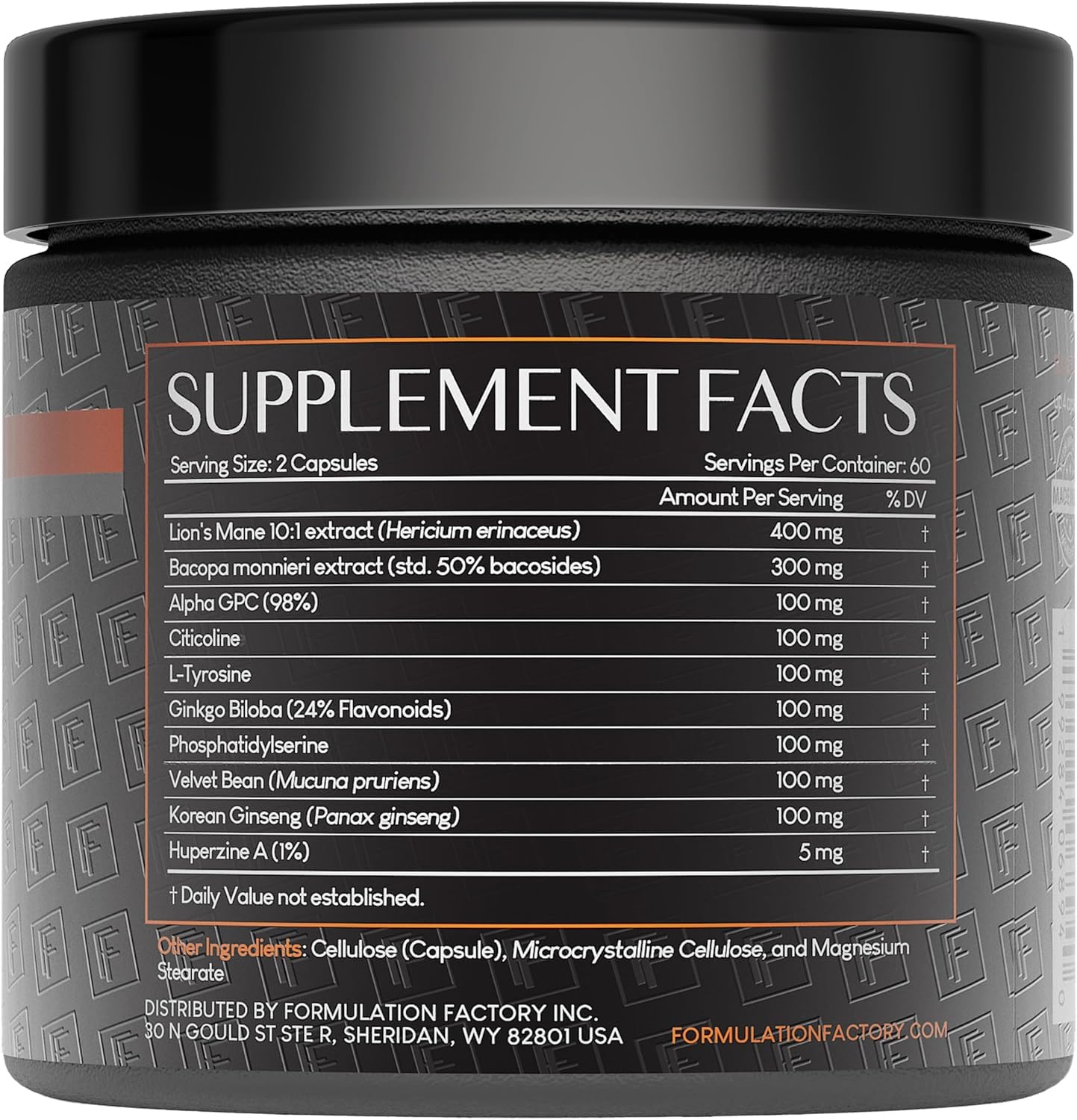 Formulation Factory Boss Mode 10-in-1 Nootropic – Focus & Memory Boost (2 Pack)