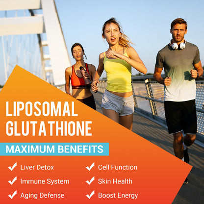 Liposomal Glutathione Softgels - Enhanced Absorption, Immune & Liver Support (Gluten Free, 120 Softgels)