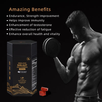 5Loaf2Fish Himalayan Shilajit Gummies with Ashwagandha & Sea Moss – 70 Gummies