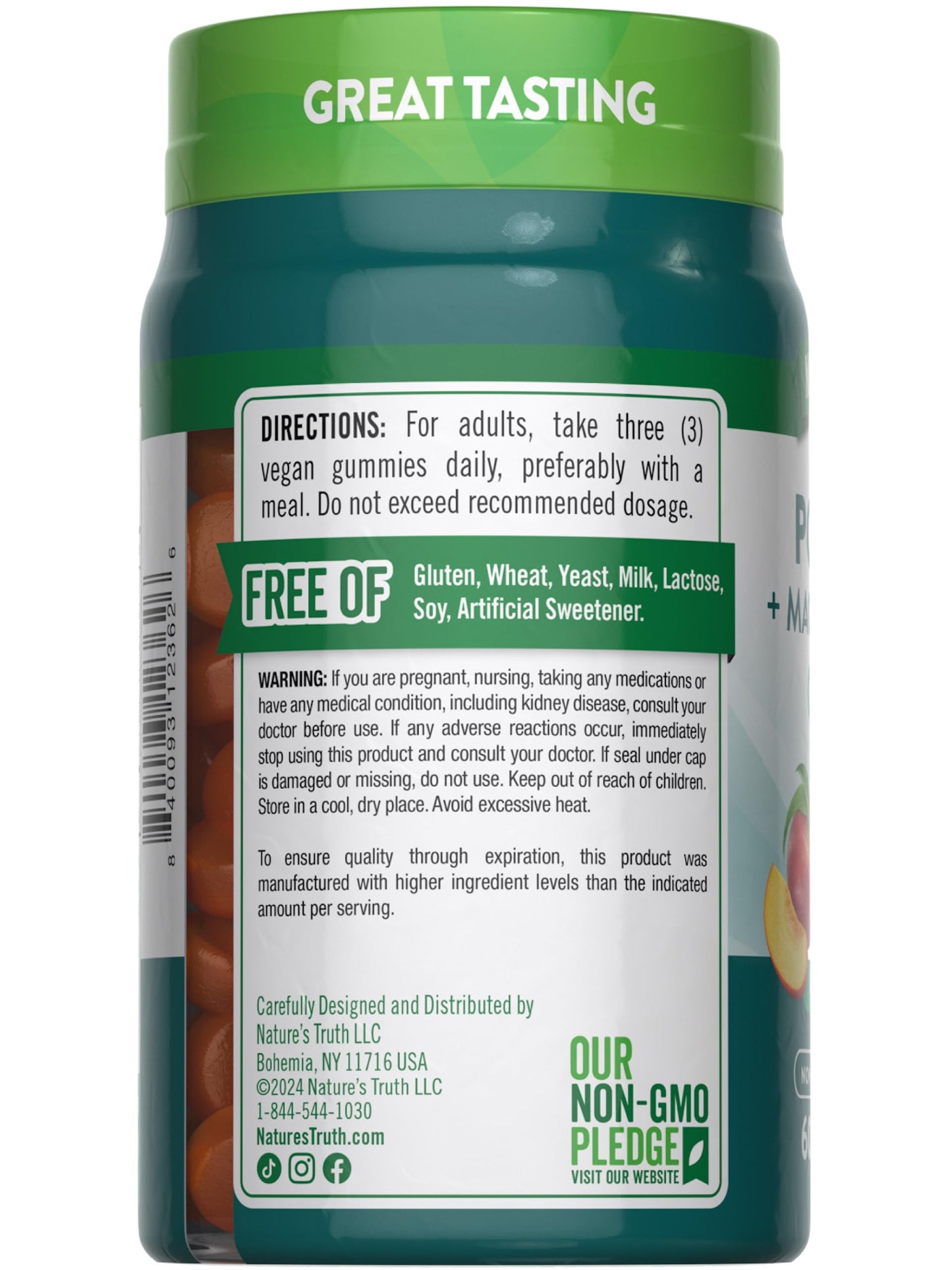 Nature's Truth Potassium Magnesium Citrate Gummies - 60 Count | Vegan, Non-GMO & Gluten Free