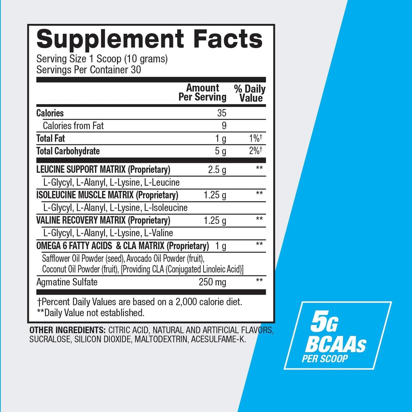 BPI Sports Best BCAA Powder – Muscle Recovery & Hydration (Blueberry Lemonade, 30 Servings)