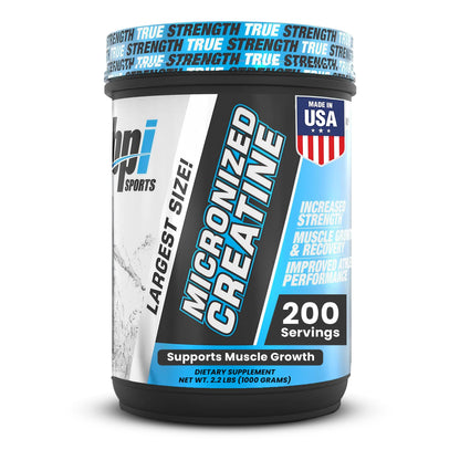 BPI Sports Micronized Creatine Monohydrate – Unflavored Powder, 200 Servings