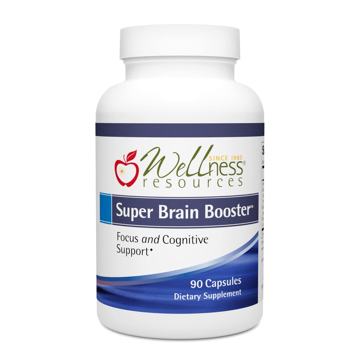 Wellness Resources Super Brain Booster – Phosphatidylserine, N-Acetyl Tyrosine, Alpha GPC & Bacopa (90 Capsules)