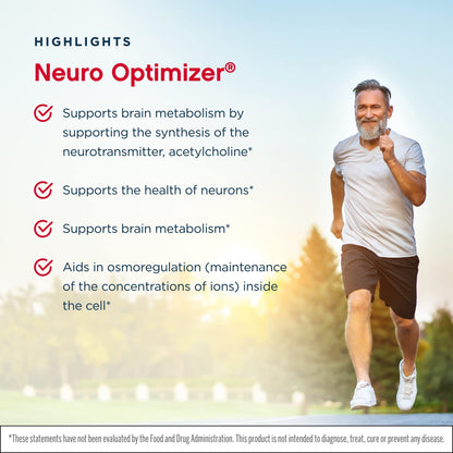 Jarrow Formulas Neuro Optimizer – 2-Pack, 120 Capsules | Brain Health