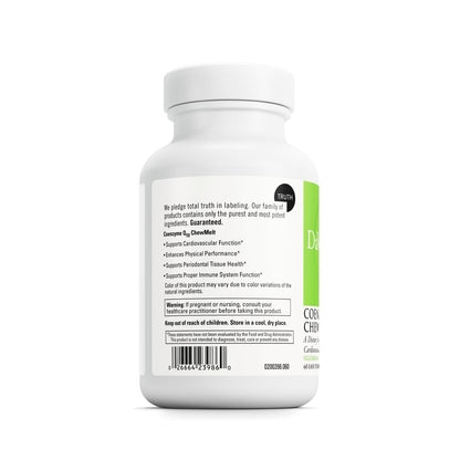 DAVINCI Labs CoQ10 ChewMelt 100mg – Supports Liver, Brain & Heart Health | 60 Tabs