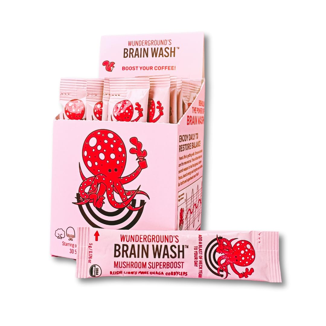 Wunderground Brain Wash Mushroom Superboost – 30-Serving Carton