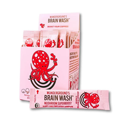 Wunderground Brain Wash Mushroom Superboost – 30-Serving Carton